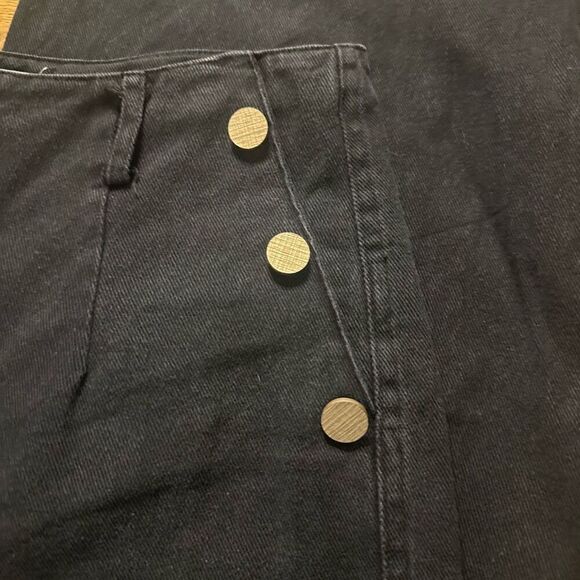 Maison Garrison women’s wide leg sailor black jeans medium - Picture 4 of 12